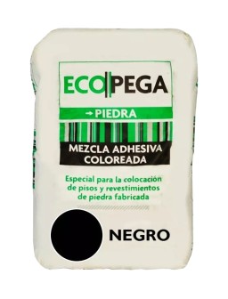 ECOSTONE ECOPEGA PIEDRA X 30 KG NEGRO