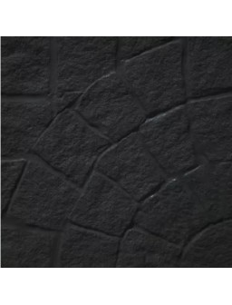 RAZZANTE CURVO GRANDE NEGRO 40X40 PAQ:0.48 M2